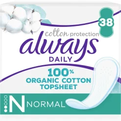 Always Dailies Inlegkruisjes Cotton Protection Normal 38 stuks