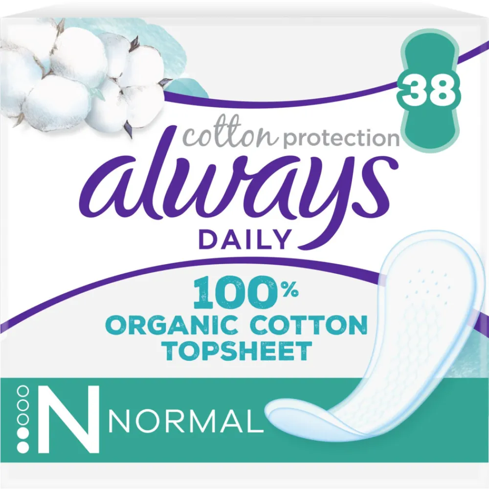Always Dailies Inlegkruisjes Cotton Protection Normal 38 stuks