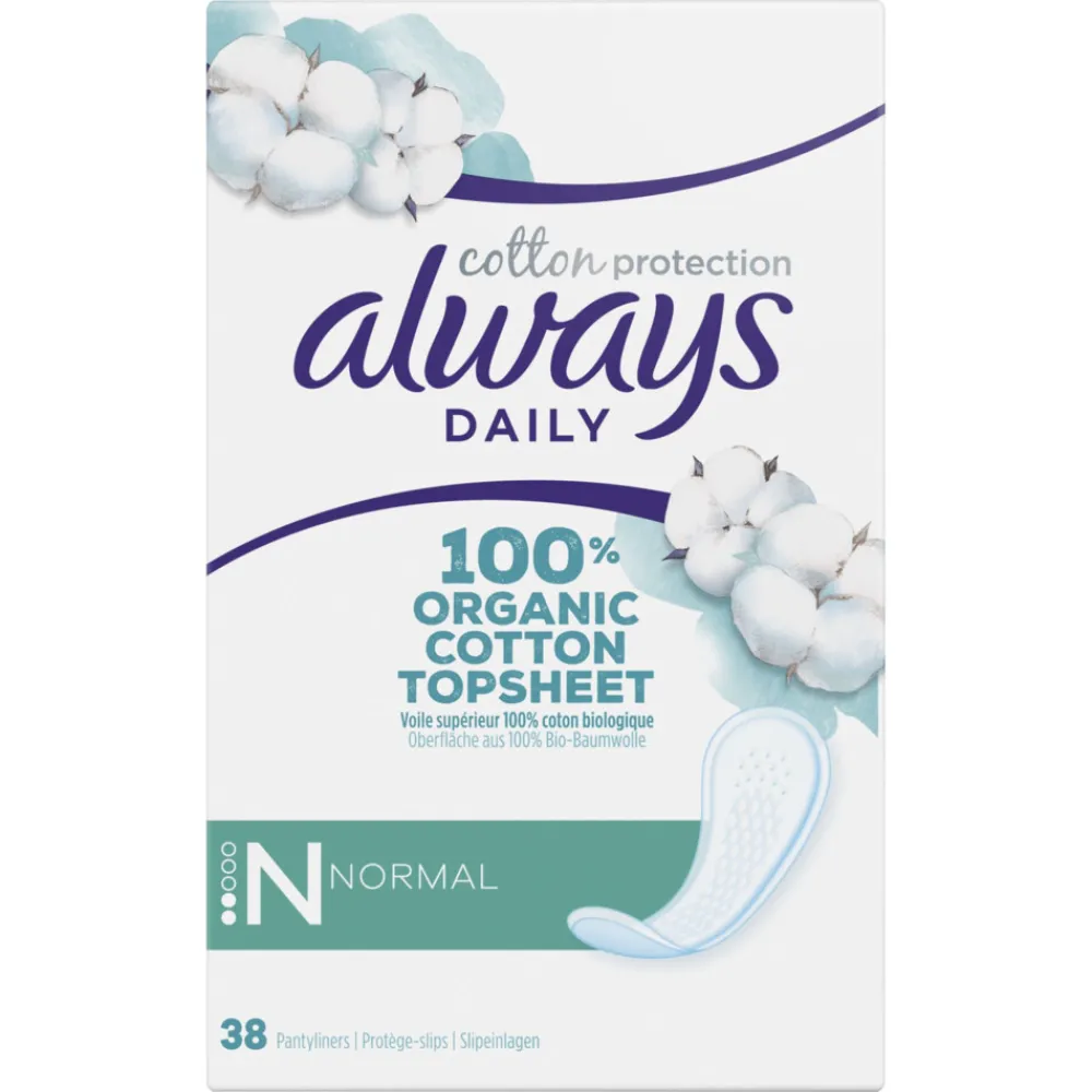 Always Dailies Inlegkruisjes Cotton Protection Normal 38 stuks