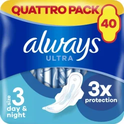 Always Maandverband Ultra Secure Night 40 stuks