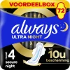 Always Maandverband Ultra Secure Night 72 stuks