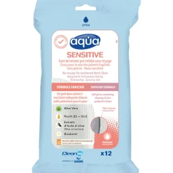 Aqua Washandjes Sensitive 12 stuks