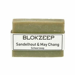 Heren Blokzeep Natuurlijke Scheerzeep Sandelhout & May Chang 100 gr