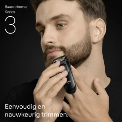 Heren Braun Baardtrimmer Series 3 BT3500 Zwart
