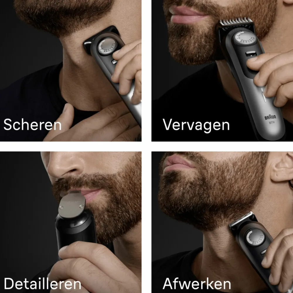 Heren Braun Baardtrimmer Series 9 ProBlade BT9520 Chroom