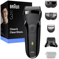 Heren Braun Elektrisch Scheerapparaat Series 3 300BT Grijs