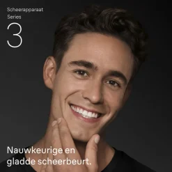 Heren Braun Elektrisch Scheerapparaat Series 3 300BT Grijs