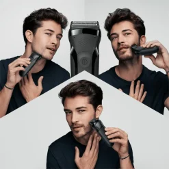 Heren Braun Elektrisch Scheerapparaat Series 3 300BT Zwart