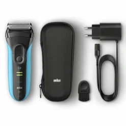 Heren Braun Elektrisch Scheerapparaat S3 ProSkin 3045s Zwart/Blauw