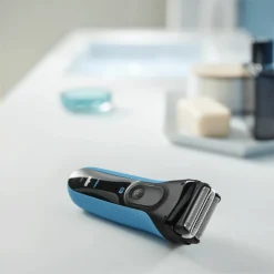 Heren Braun Elektrisch Scheerapparaat S3 ProSkin 3040s Oplaadbaar Zwart / Blauw