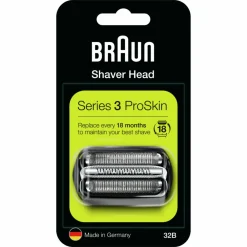 Heren Braun Elektrisch Scheerapparaat Vervangingskop Series 3 32B Zwart