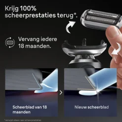 Heren Braun Elektrisch Scheerapparaat Vervangingskop Series 7 74S