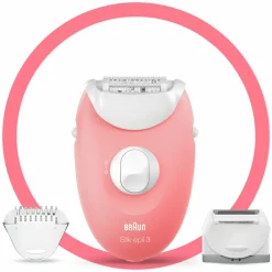 Heren Braun Epilator Silk·épil 3 277 Wit/Rose