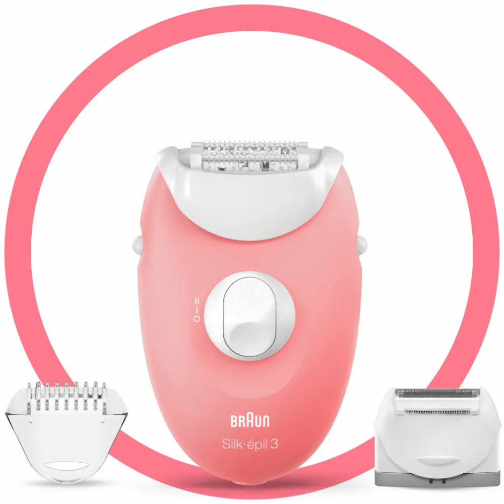 Heren Braun Epilator Silk·épil 3 277 Wit/Rose