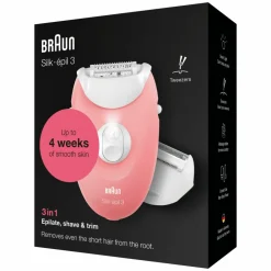 Heren Braun Epilator Silk·épil 3 277 Wit/Rose