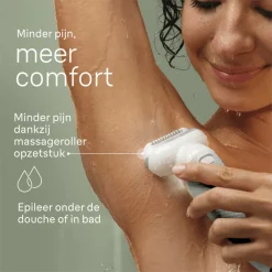 Heren Braun Epilator Silk-épil 9 9-041 Wit/Zilver