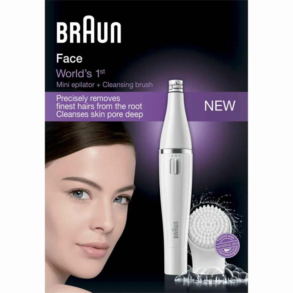 Heren Braun Gezichtsepilator en Reinigingsborstel Face 810