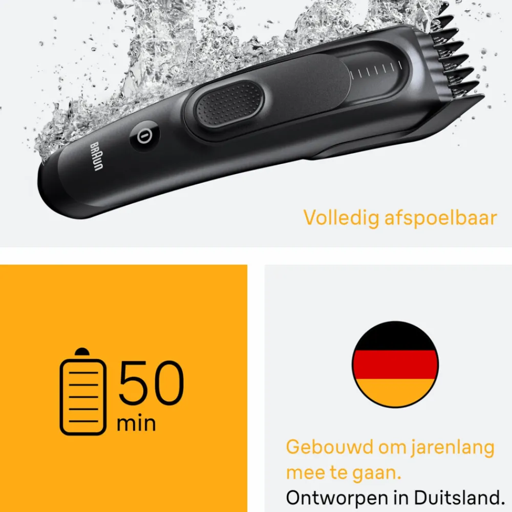 Heren Braun Haartrimmer Series 5 HC5530 Zwart