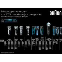 Heren Braun Scheerapparaat Series 8 8340s Zwart