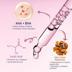 Celenes Aha 8% + Bha 2% + Lactic + Arctic Chaga-paddenstoel Serum 30 ml
