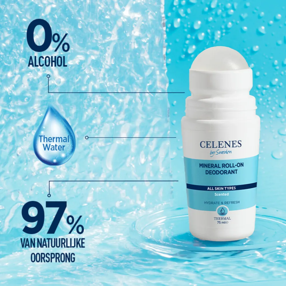 Celenes Thermal Mineral Roller Deodorant Alle Huidtypes 75 ml