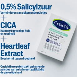Cetaphil Puistjespleisters 6 uur 24 stuks