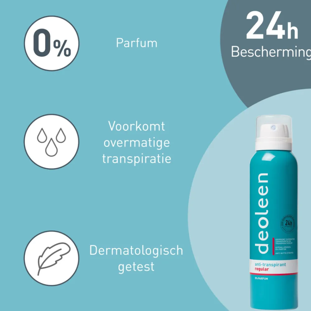 Deoleen Deodorant Spray Regular Anti-Transpirant 150 ml