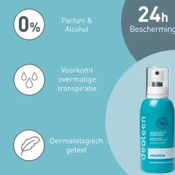 Deoleen Deodorant Verstuiver Sensitive Anti-Transpirant 75 ml