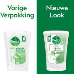Dettol No-Touch Automatische Zeepdispenser Zilver Aloe Vera Navulling 250 ml