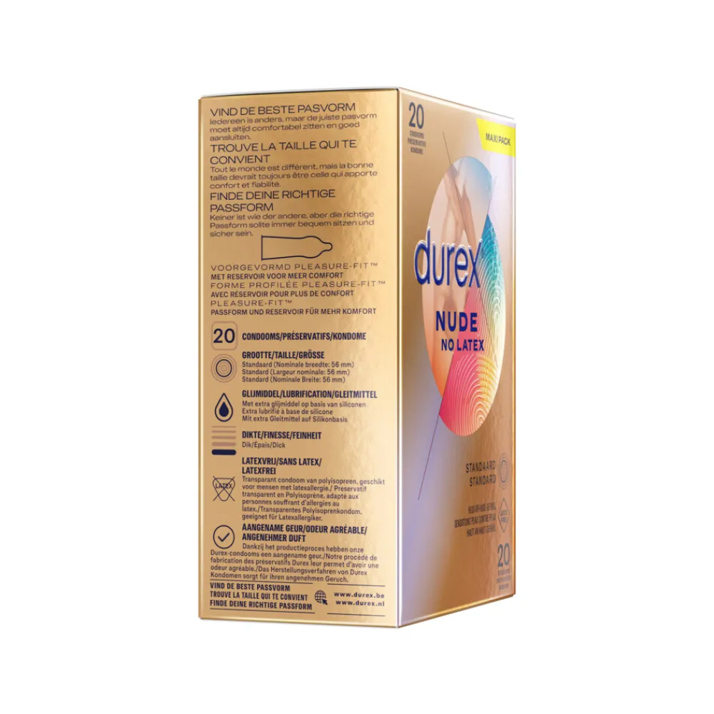 Durex Condooms Nude Latex Vrij 20 stuks