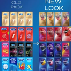 Durex - Nude Extra Lube Condooms 10 stuks, Pleasure Me Condooms 10 stuks & Performa Condooms 10 stuks - Pakket