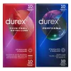 Durex - Thin Feel Extra Lube Condooms 10 stuks & Performa Condooms 10 stuks - Pakket