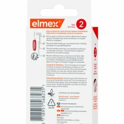 Elmex Interdentale Ragers 0,9 mm Rood ISO Maat 2 8 stuks