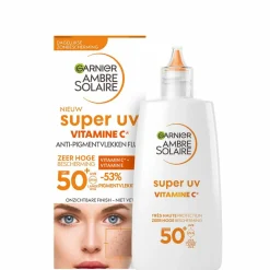 Garnier Ambre Solaire Face Super UV Vitamine C* Anti-Pigmentvlekken Fluid SPF 50+ 40 ml