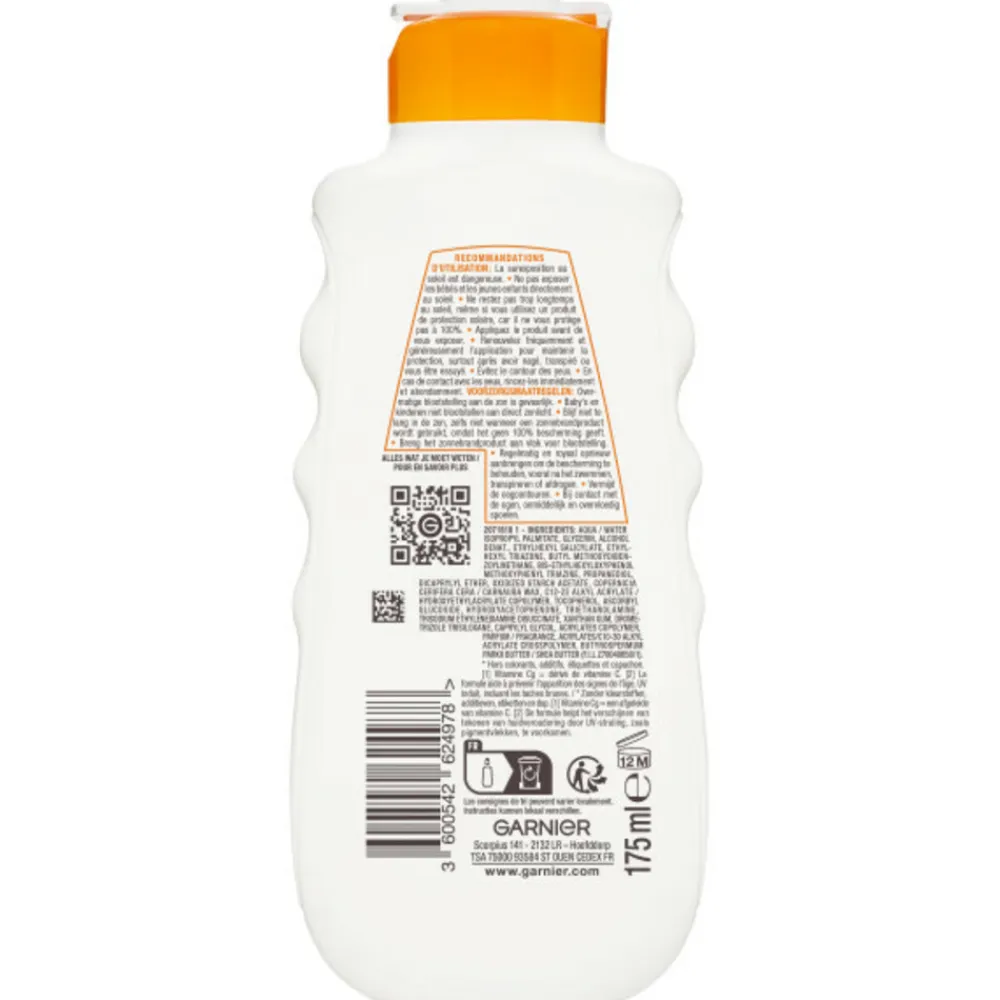 Garnier Ambre Solaire Hydra 24 Protect Zonnebrandmelk SPF 50+ 175 ml