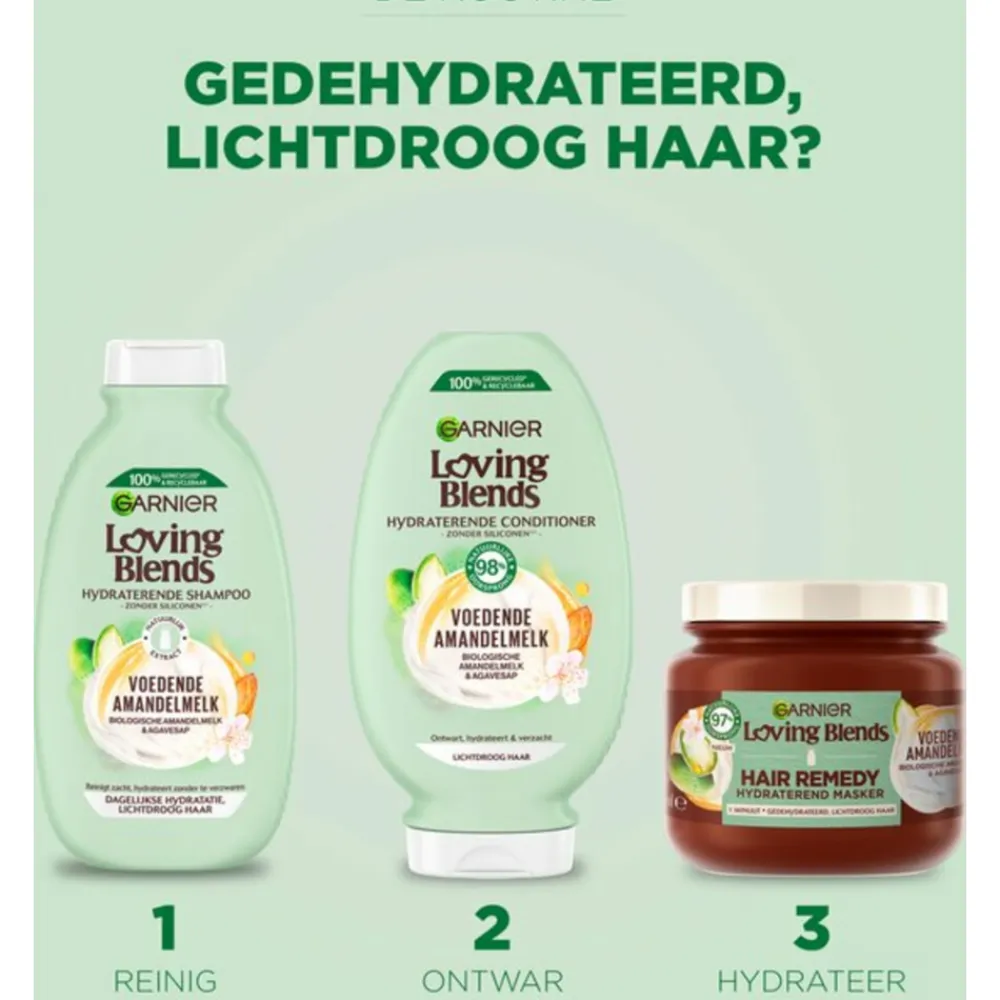 Garnier Loving Blends Voedende Amandelmelk Shampoo 300 ml