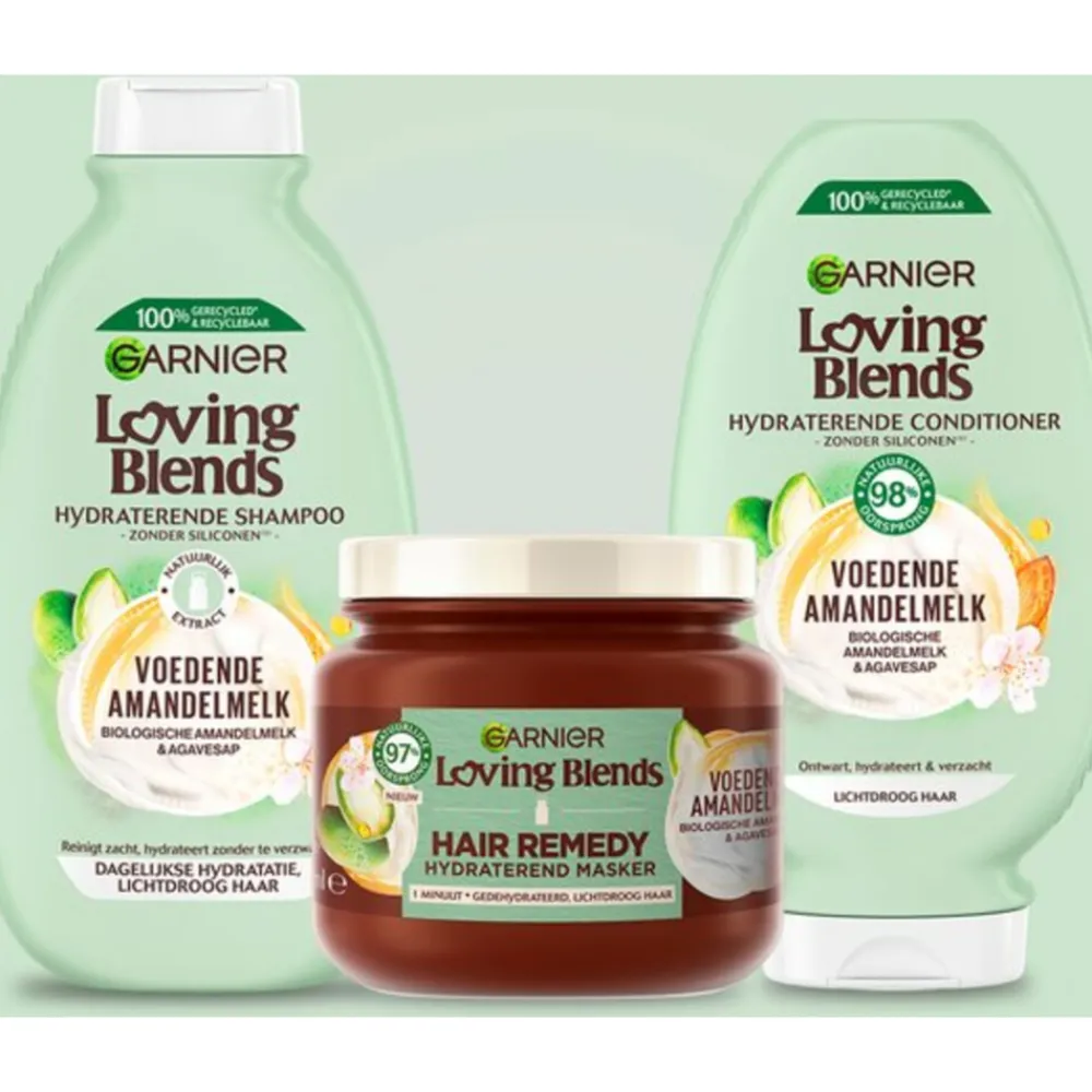 Garnier Loving Blends Voedende Amandelmelk Shampoo 300 ml