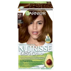 Garnier Nutrisse Ultra Crème Permanente Haarkleuring 4.3 Goudbruin