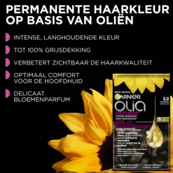 Garnier Olia Permanente Crèmekleuring 5.0 Licht Bruin