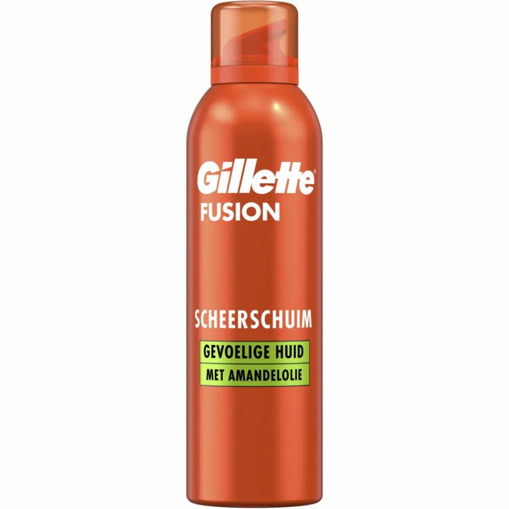 Heren Gillette Fusion Scheerschuim Met Amandelolie Voor De Gevoelige Huid 250 ml