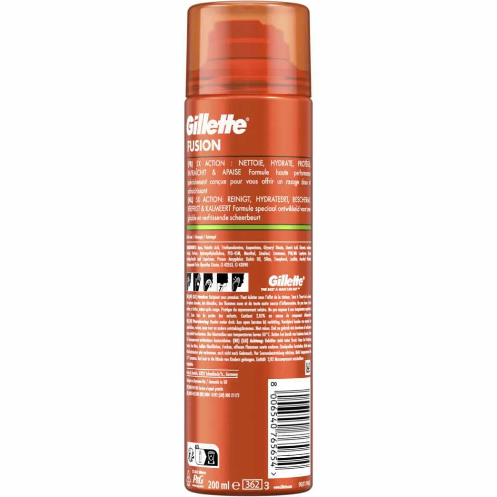 Heren Gillette Scheergel Fusion 5 Sensitive 200 ml