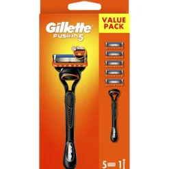 Heren Gillette Scheermes Fusion 5 houder + 5 mesjes 1 set
