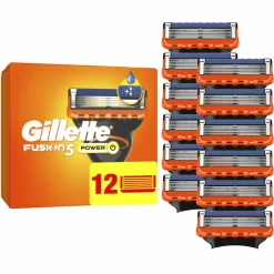 Heren Gillette Scheermesjes Fusion 5 Power 12 stuks