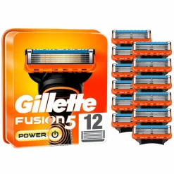 Heren Gillette Scheermesjes Fusion 5 Power 12 stuks