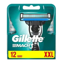Heren Gillette Scheermesjes Mach3 12 stuks