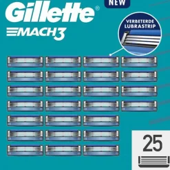 Heren Gillette Scheermesjes Mach 3 25 stuks