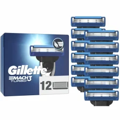 Heren Gillette Scheermesjes Mach3 Turbo 12 stuks