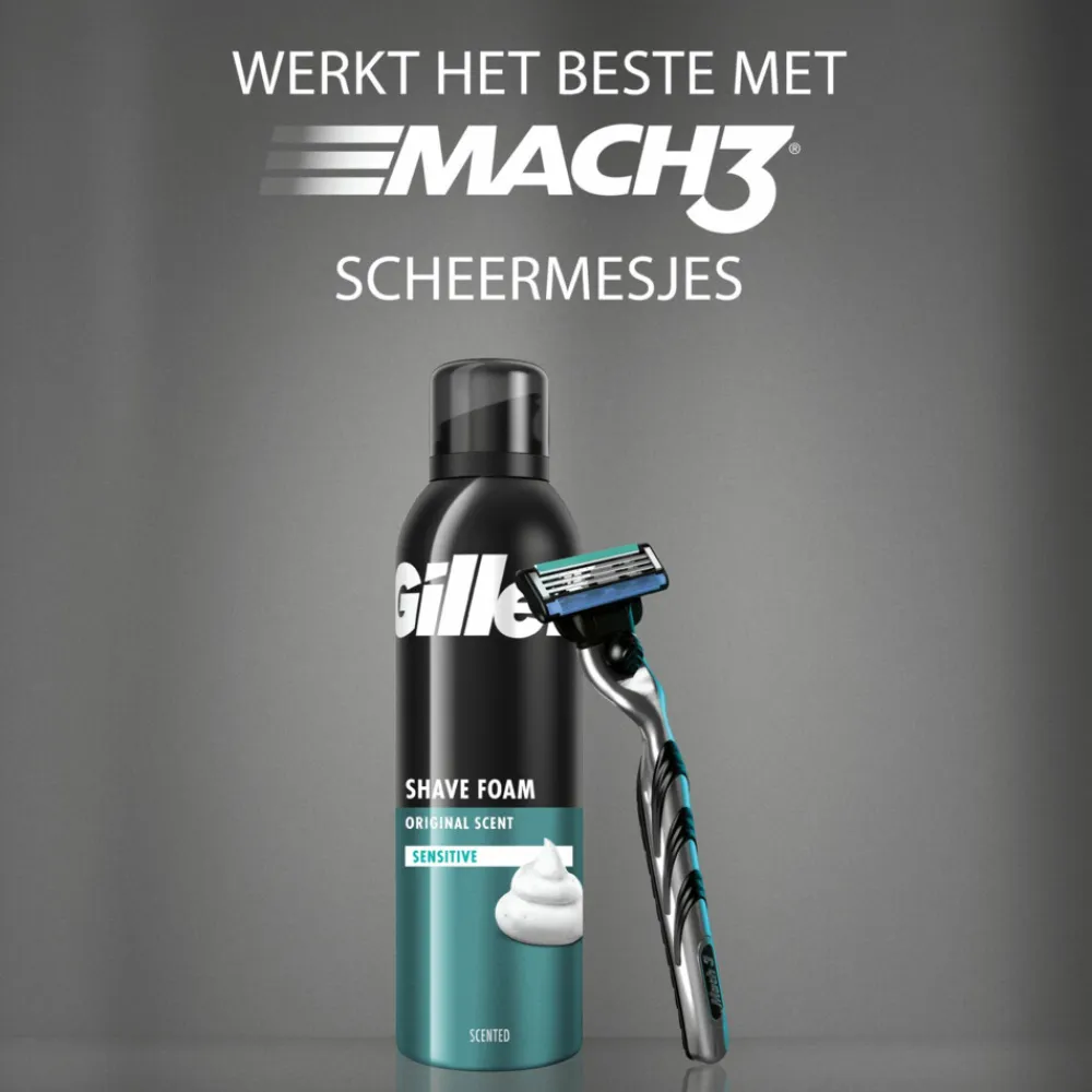 Heren Gillette Scheerschuim Classic Sensitive 200 ml