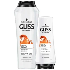 Gliss Total Repair - Shampoo x 250 ml & Conditioner 1x 200 ml - Pakket