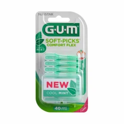 GUM Soft-Picks Comfort Flex Mint Medium 40 stuks